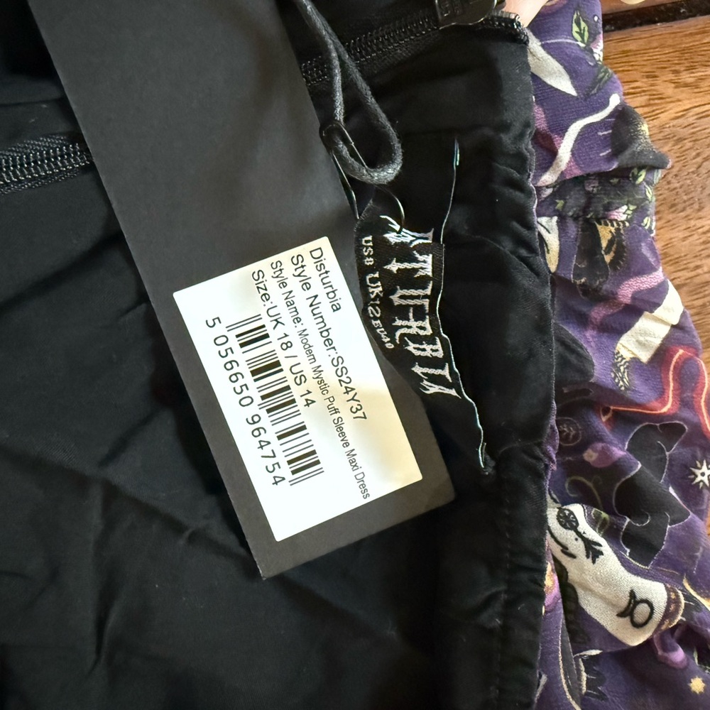 Disturbia Purple Goth magical Maxi Dress - Picture 4 of 4